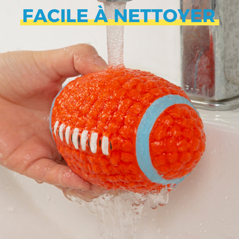 Indestructible Chew Toy for Aggressive Dogs - Durable Latex Soccer Ball