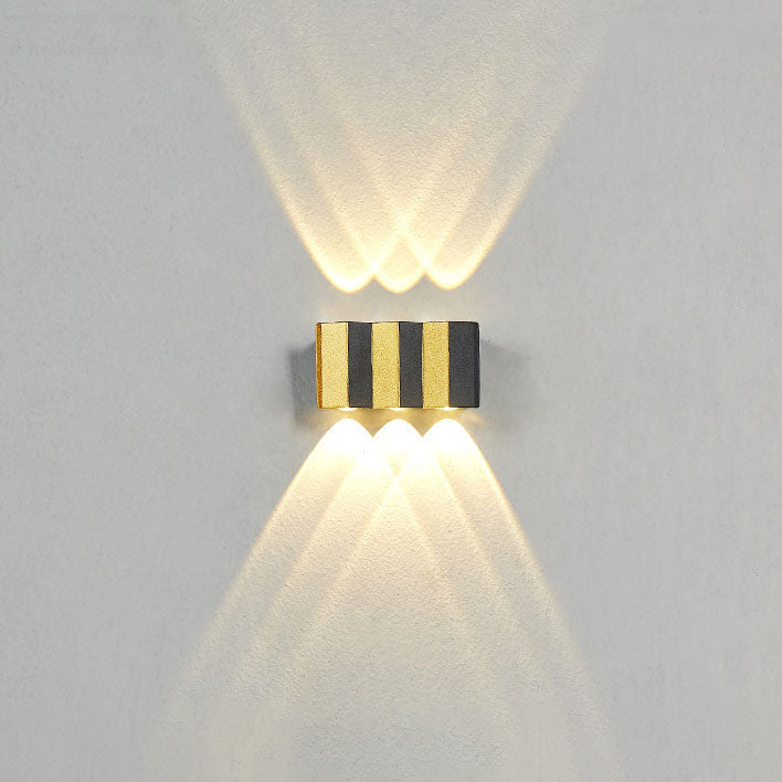 Modern Gold Aluminum Outdoor LED Wall Light