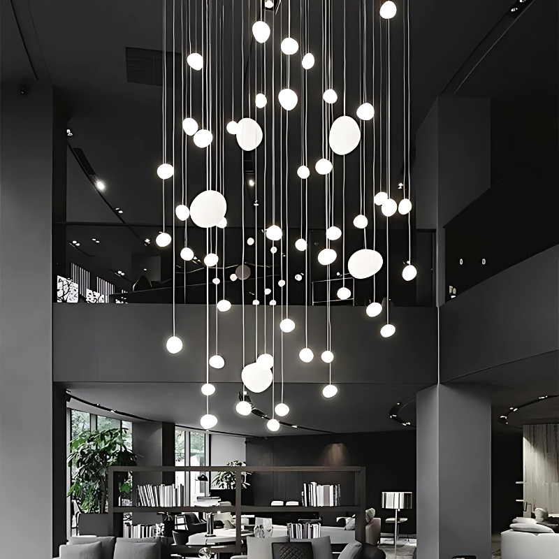 Glass Pebble Pendant Light - Modern Elegant Design