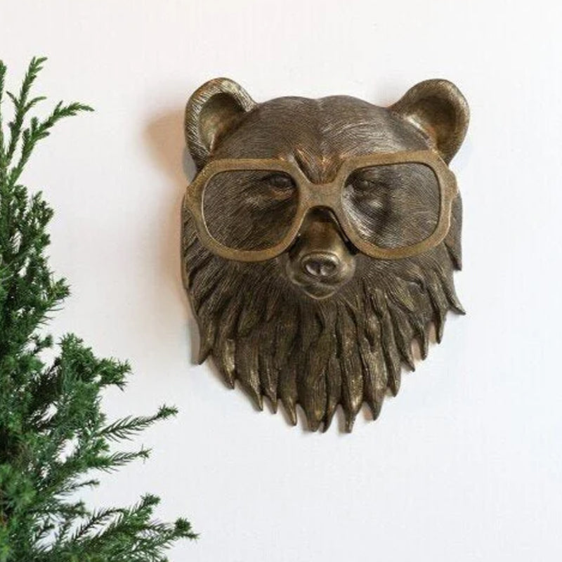 Bronze Resin Deer Head Wall Sculpture