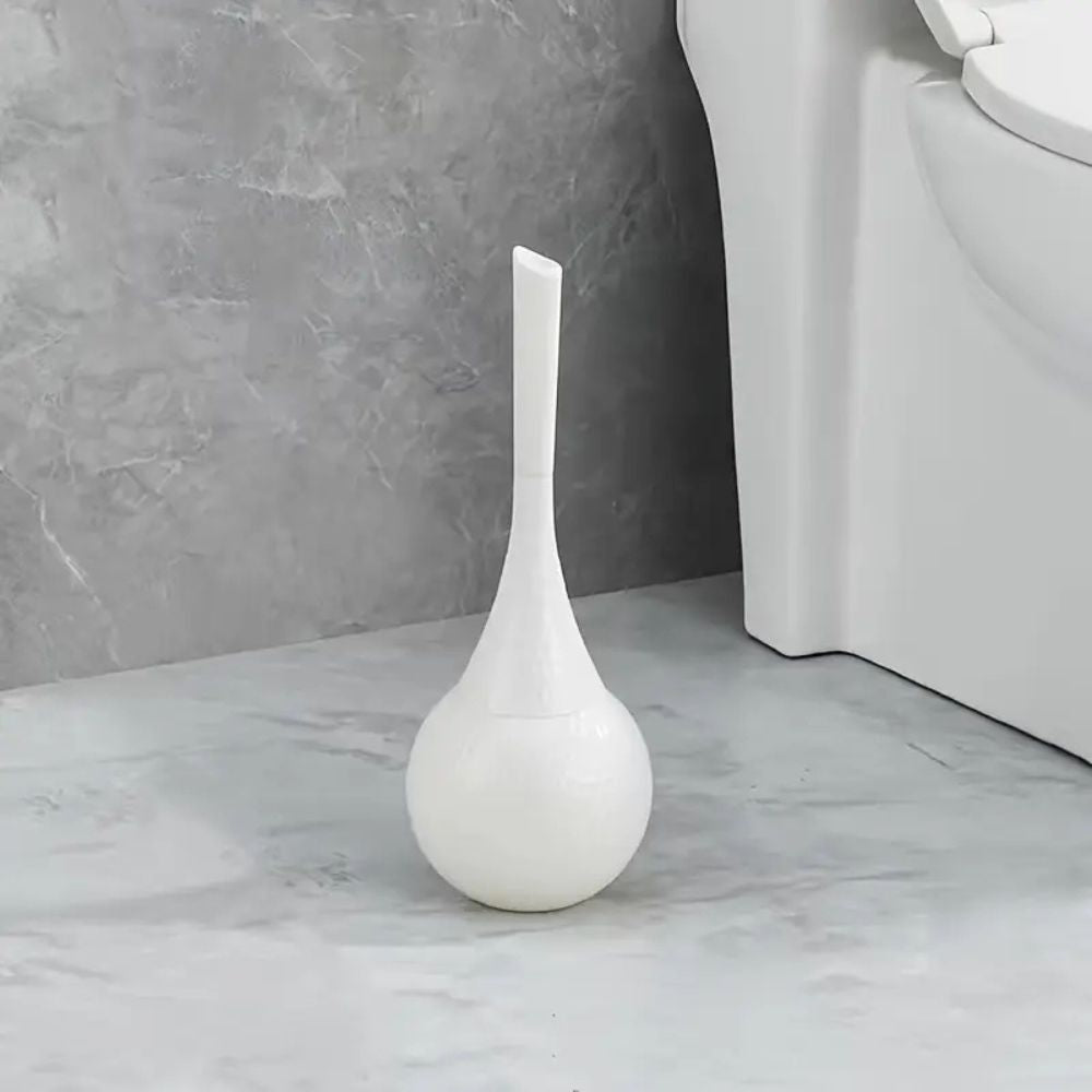 Elegant Toilet Brush with Ergonomic Handle and Storage Base
