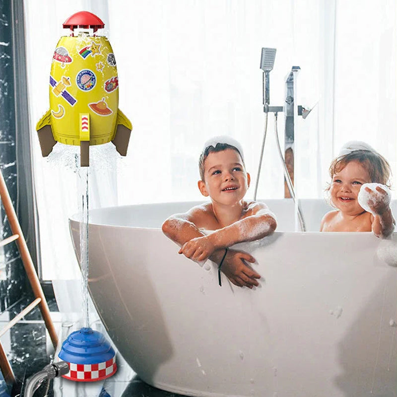 Outdoor Water Rocket Sprinkler Toy for Kids - Colorful Summer Fun