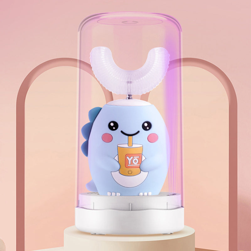 360 Degree Electric U-Shaped Sonic Toothbrush for Kids with 5 Cleaning Modes