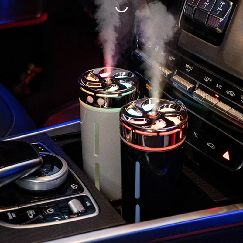 Portable Ultrasonic Car Humidifier with Colorful Lights