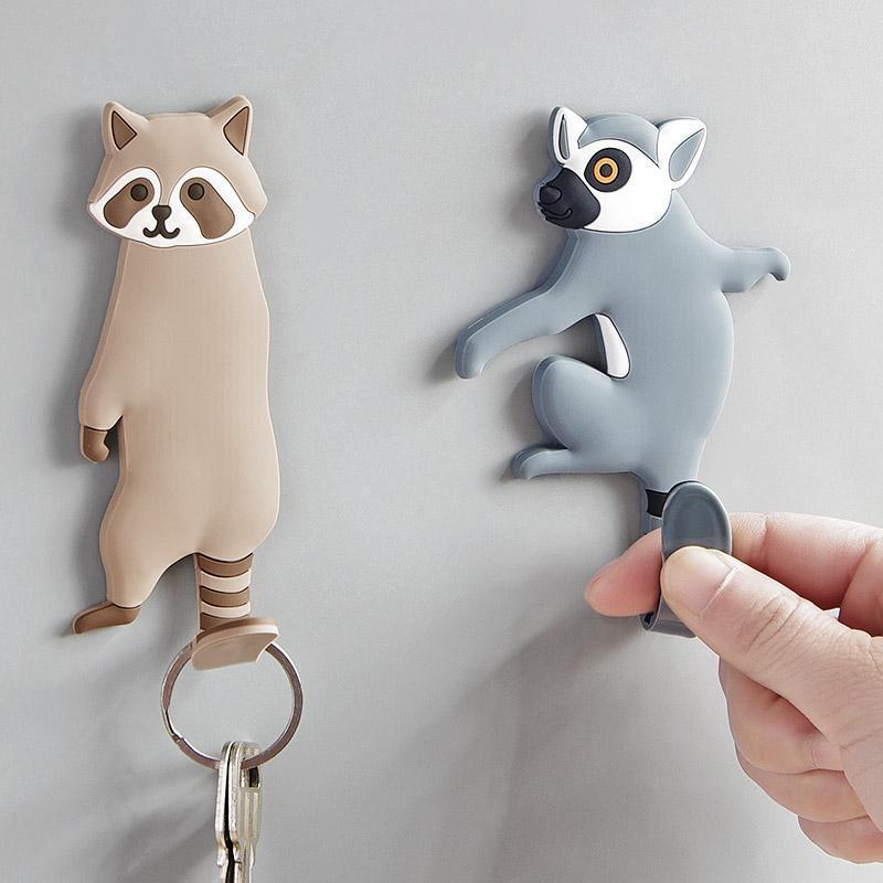 Wild Animalz Wall Hooks - Adorable 3D Animal Decor