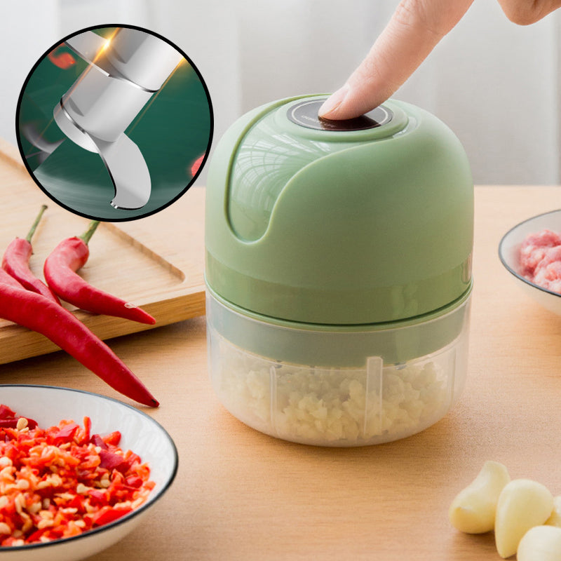USB Rechargeable Electric Garlic Chopper and Mini Food Processor