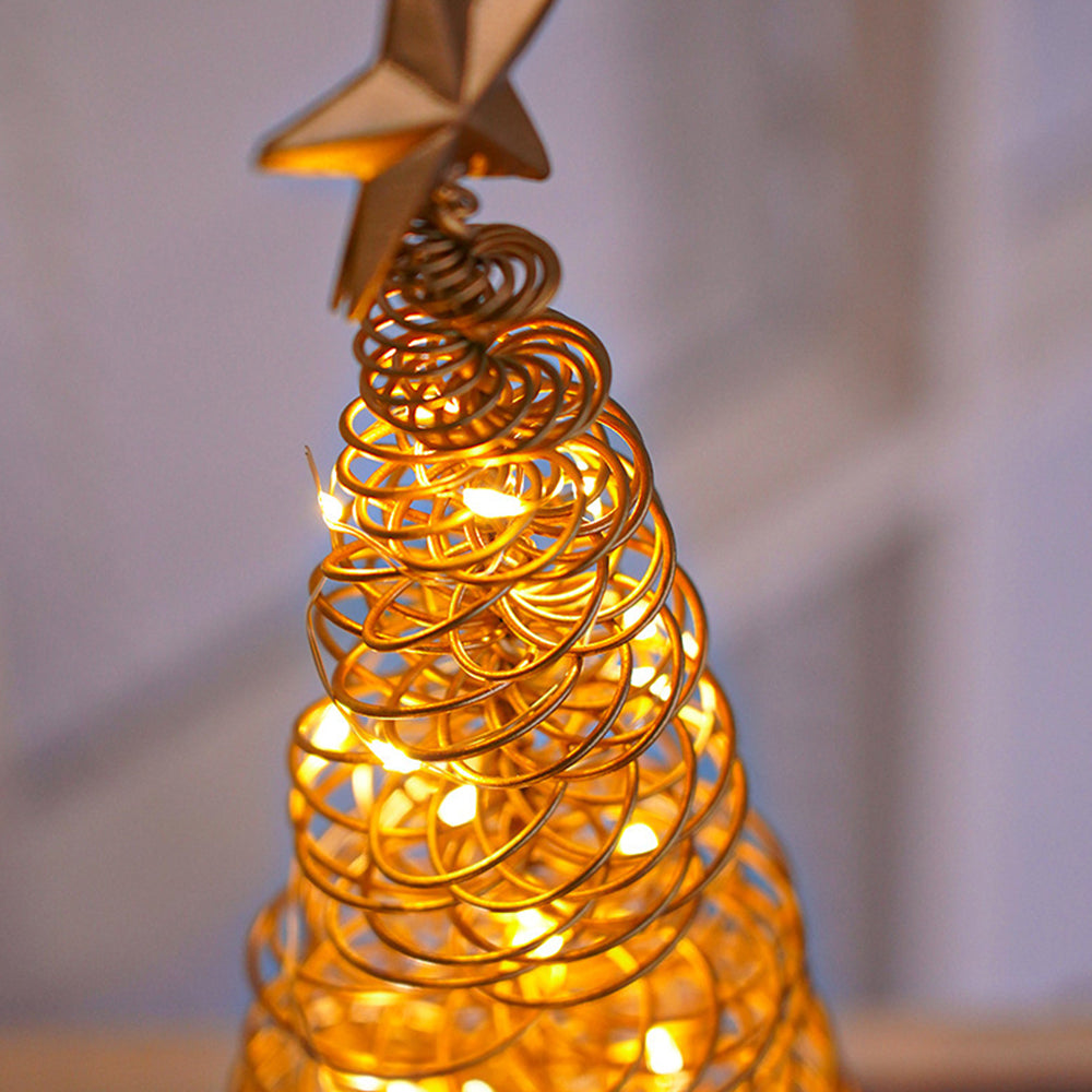 LED Table Lamp with Metal Tree Design and Warm White Lights
