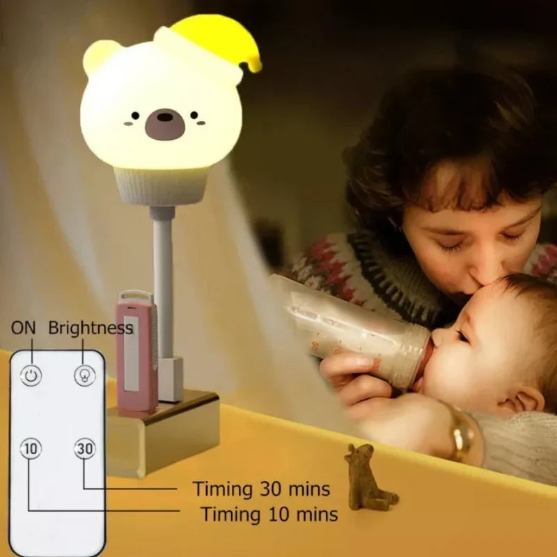 Cute Animal Night Light with Remote Control