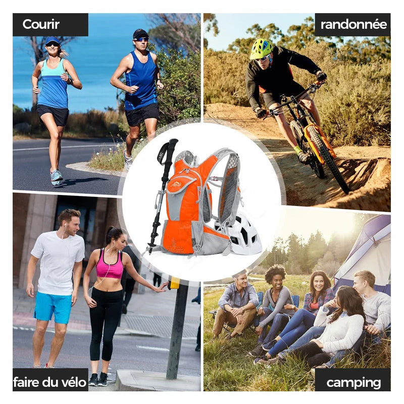 Hydration Bicycle Backpack with Multiple Storage Compartments