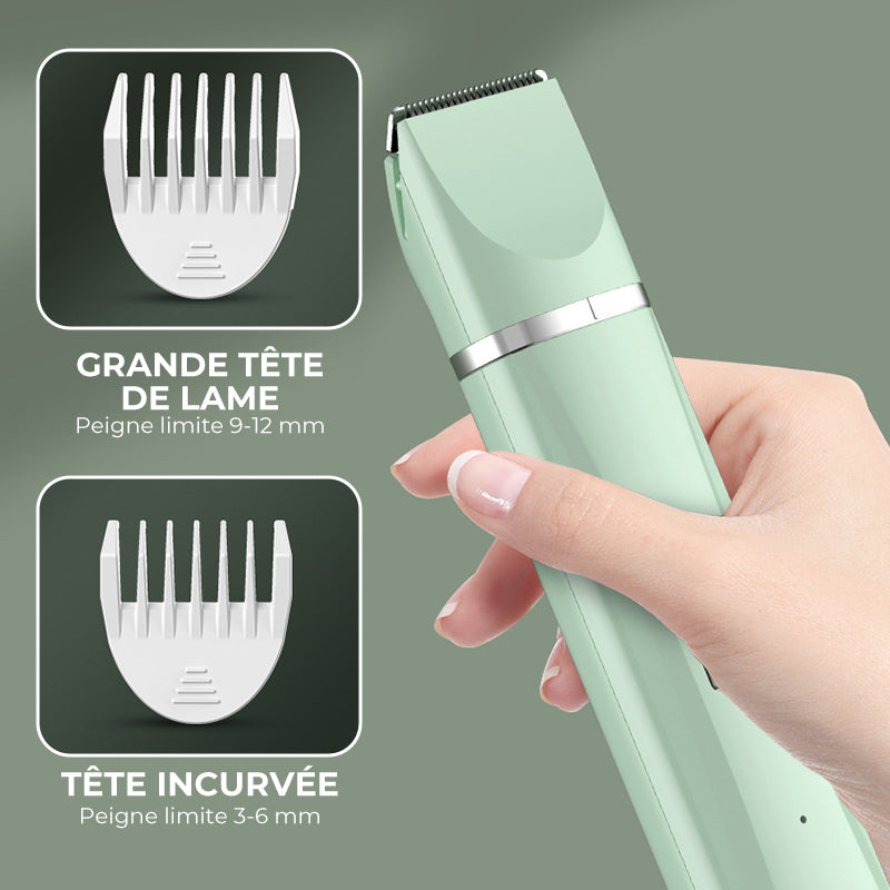Quiet Rechargeable Pet Grooming Clipper with Interchangeable Heads