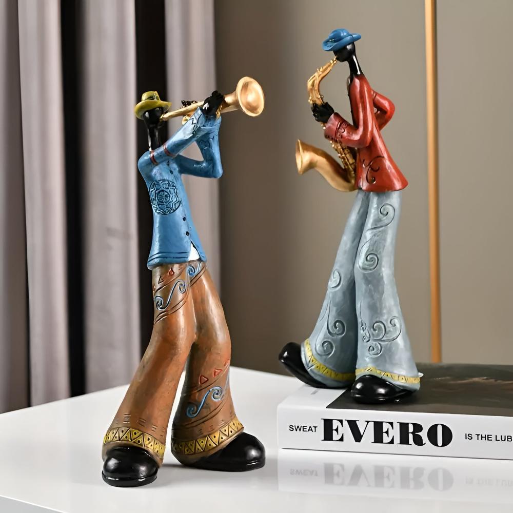 Abstract Jazz Band Resin Sculpture