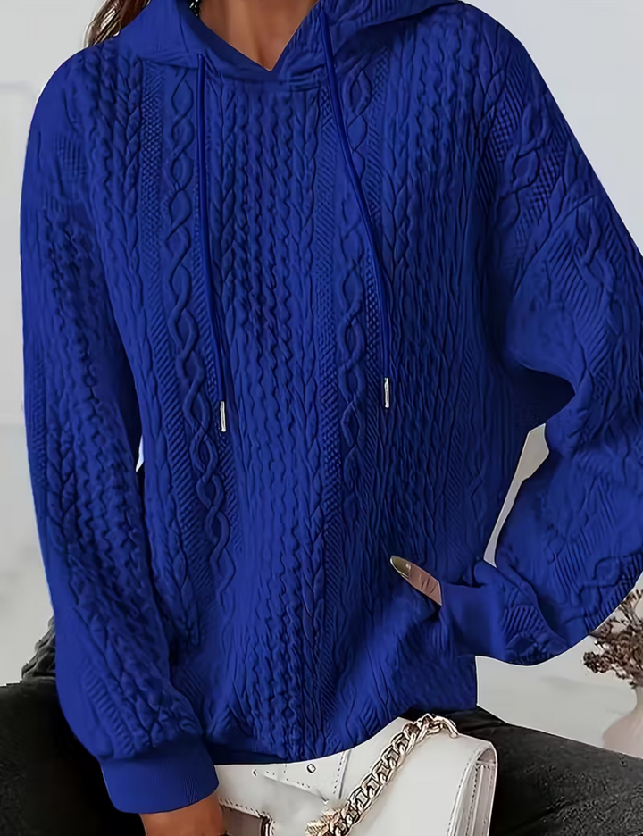 Clara | Ladies' Cable Knit Hoodie