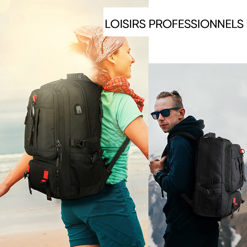 Large Capacity Waterproof Laptop Backpack with USB Charging Port