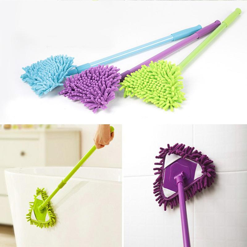 Rotatable Adjustable Triangular Mop with Telescopic Handle