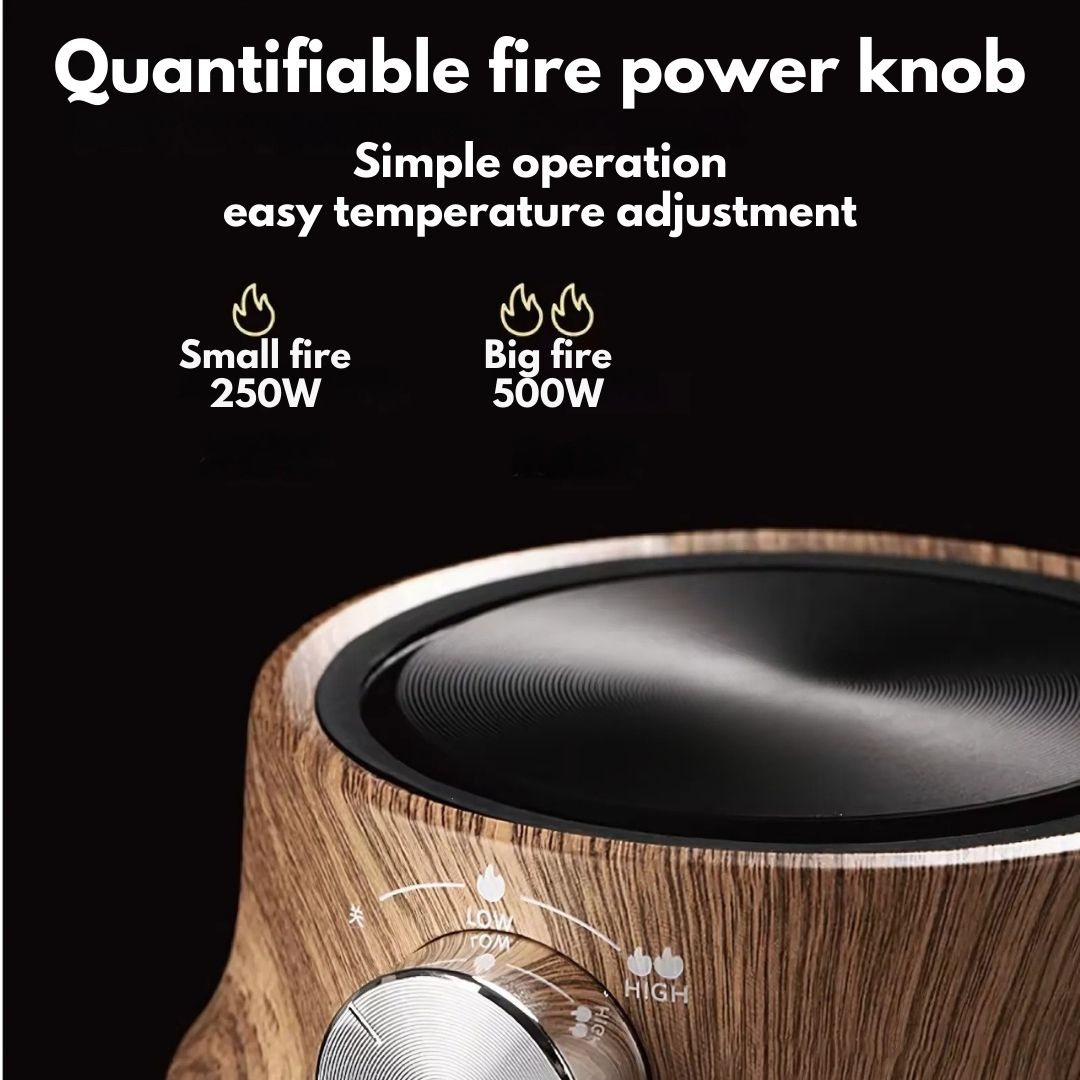Compact Electric Hot Plate with Adjustable Temperature Control