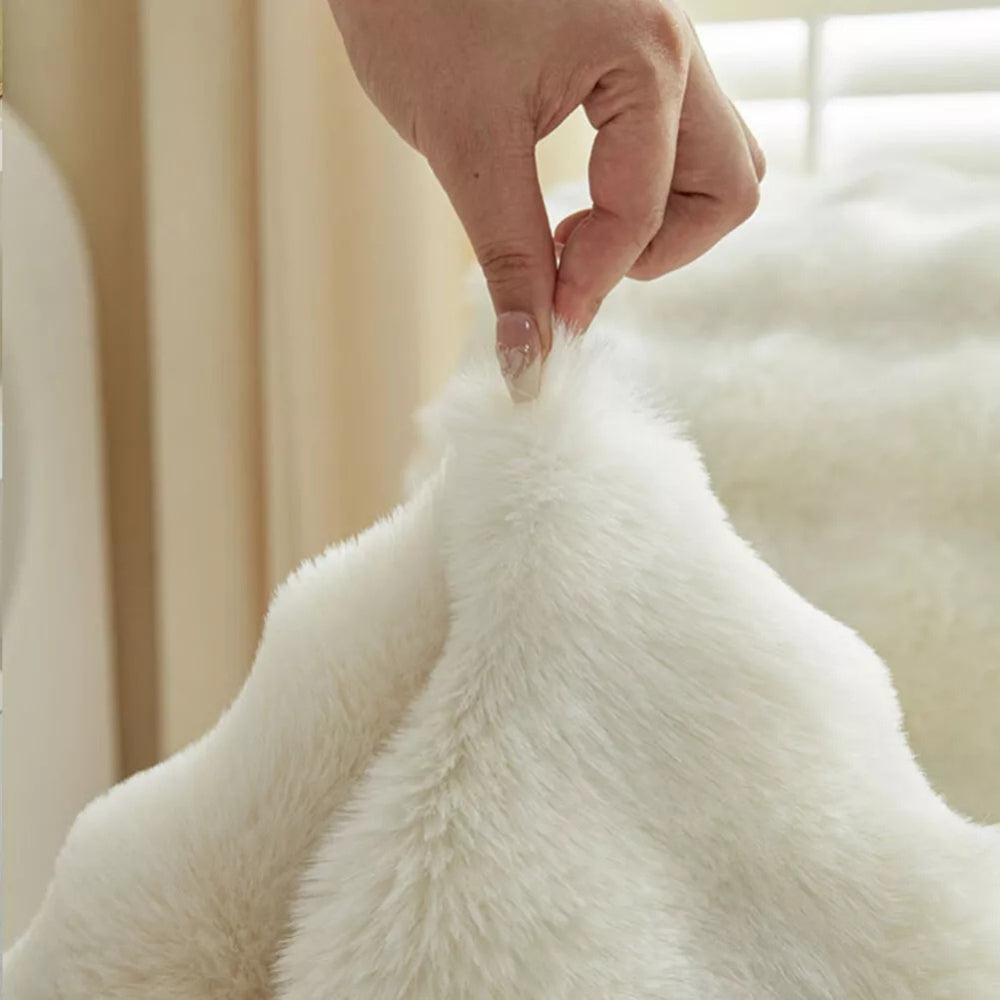 Plush Faux Fur Recliner Sofa Cover