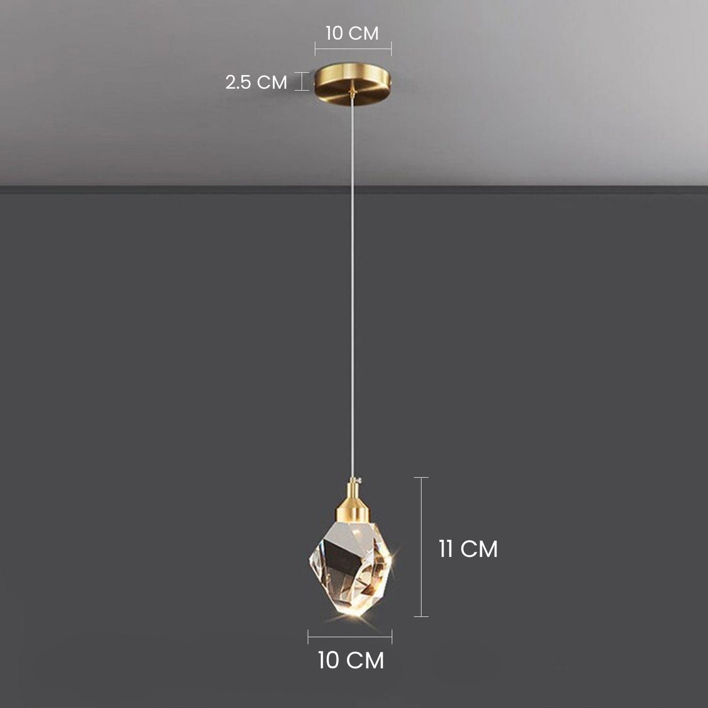Contemporary Adjustable LED Pendant Light with Metal and Acrylic Design