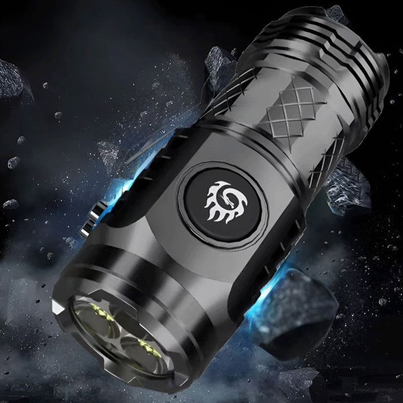 Compact Rechargeable Mini LED Flashlight with Multiple Modes