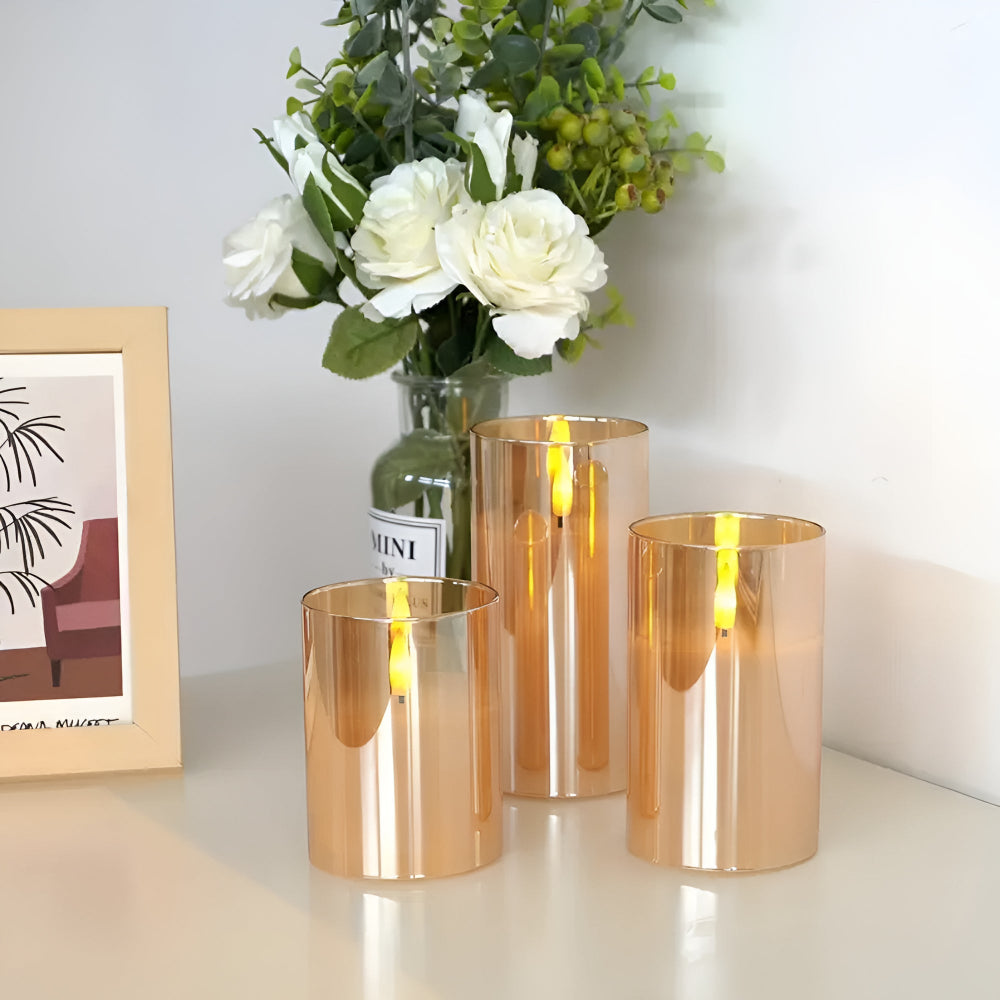 Ethereal 3D Flameless LED Candle Set