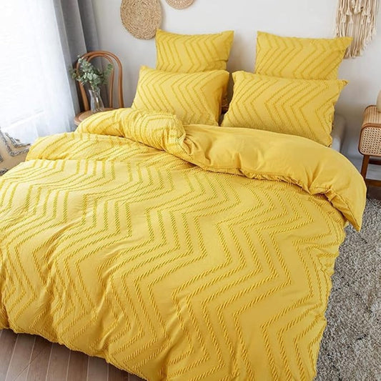 Plush Chevron Quilt Cover Set - 3 Piece Microfiber