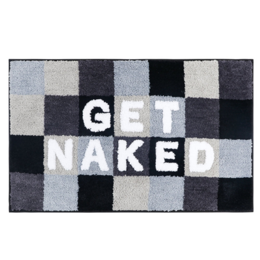 Funny Non-Slip Bathroom Mat - Get Naked Design