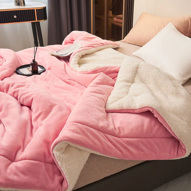 Reversible Two-Tone Flannel Fleece Blanket