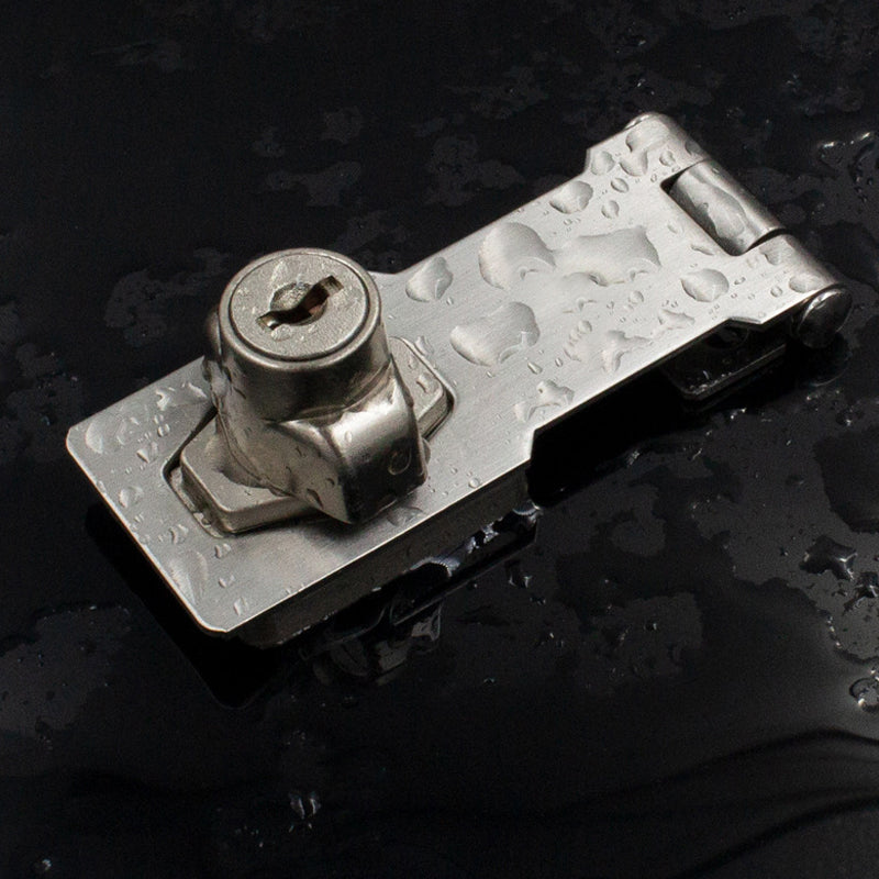 Zinc Alloy Drawer Lock with Key Storage - No Drill Installation