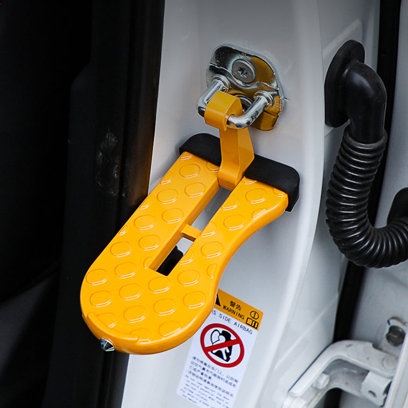 U-Shaped Car Doorstep with Safety Hammer and Non-Slip Design