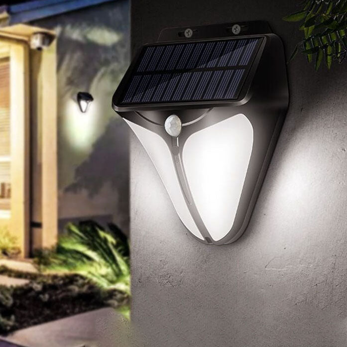Solar Outdoor Waterproof LED Wall Light with Body Sensor