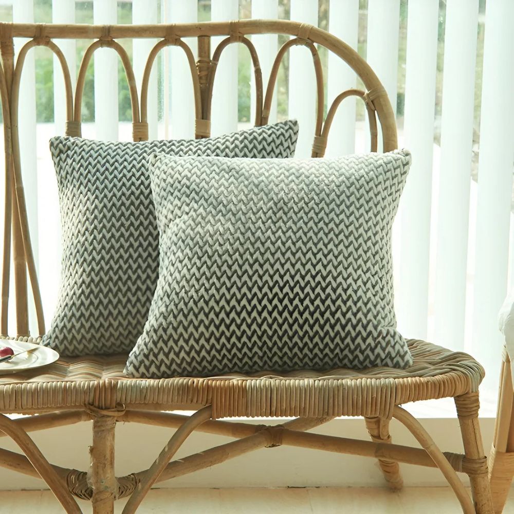 Chevron Microfiber Cushion Covers for Modern Decor