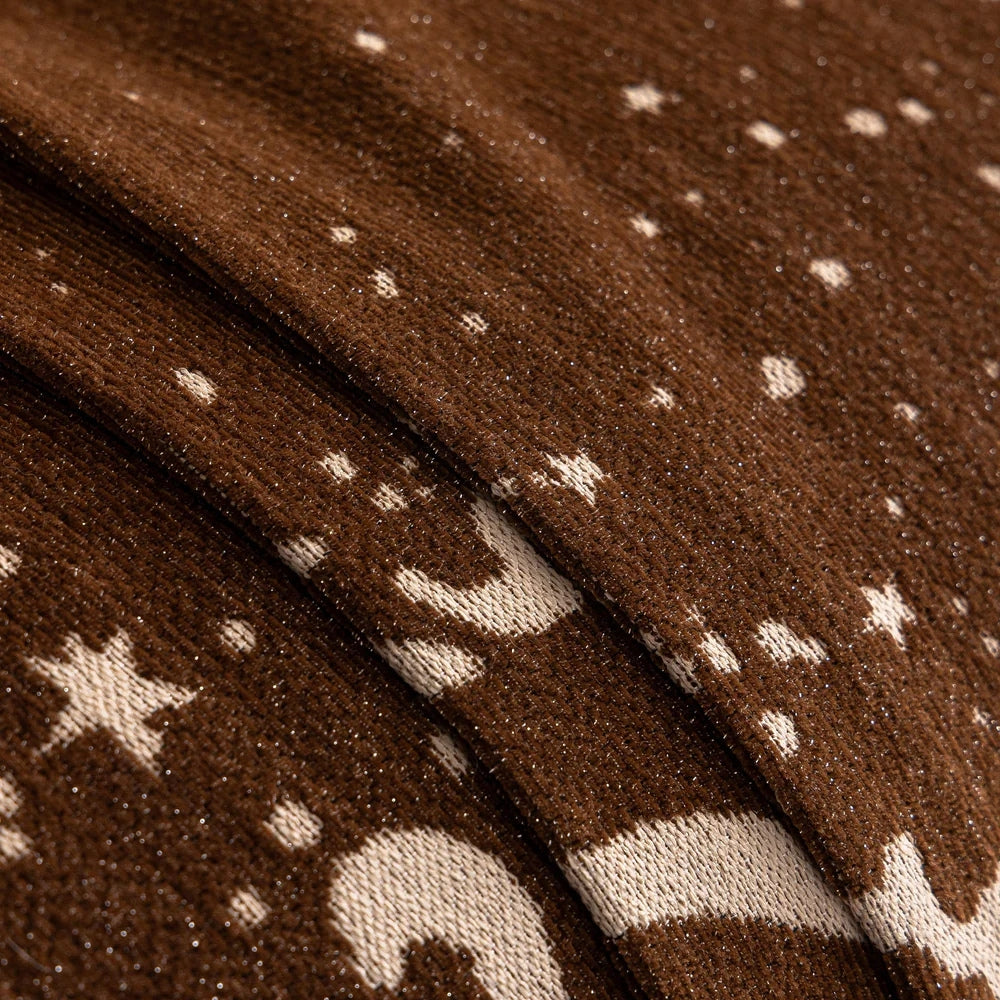 Cursive Glitter Chenille Sofa Cover