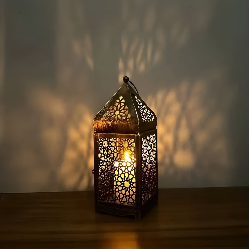 Middle Eastern-Inspired Iron Candle Holder
