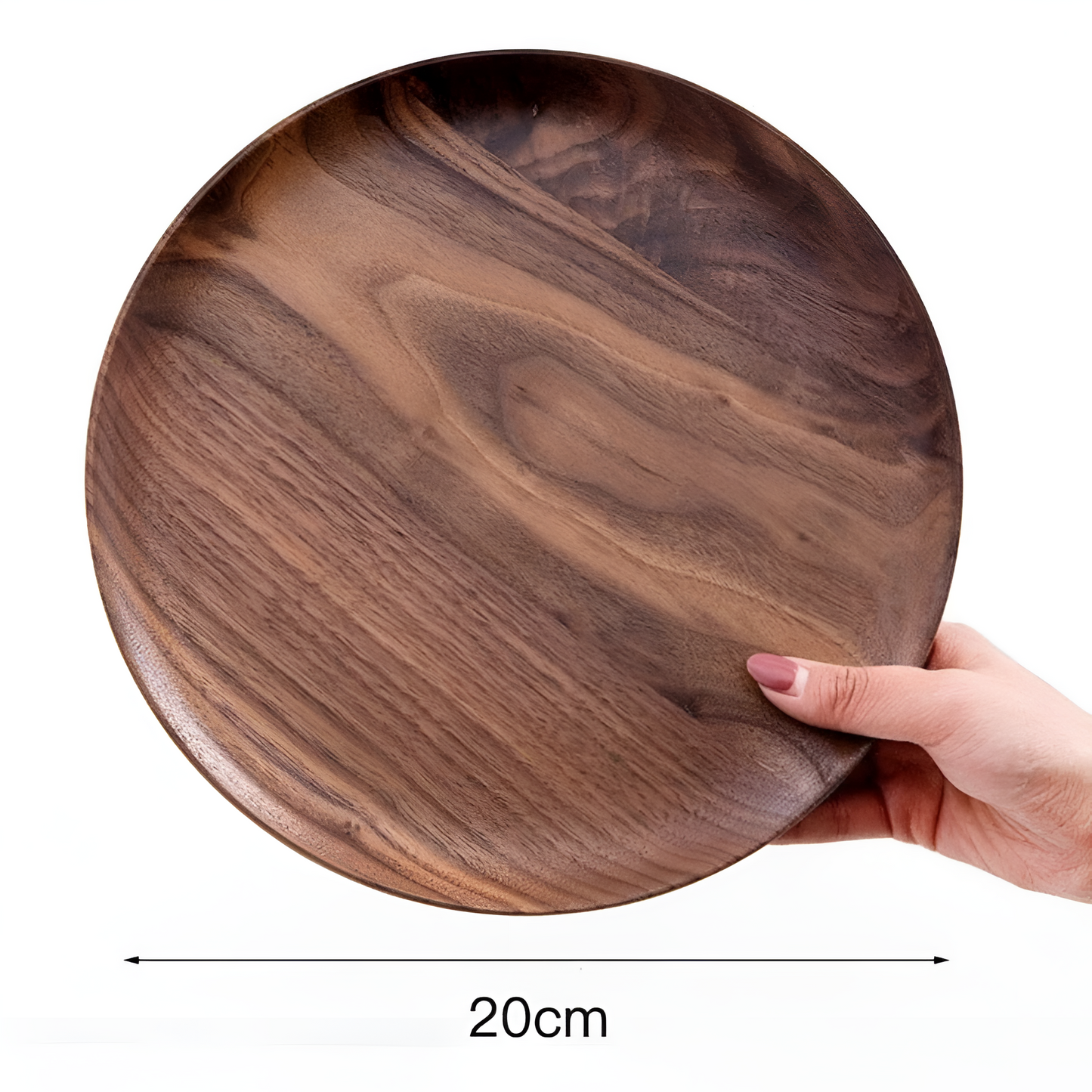 Handcrafted Walnut Wood Serving Plate