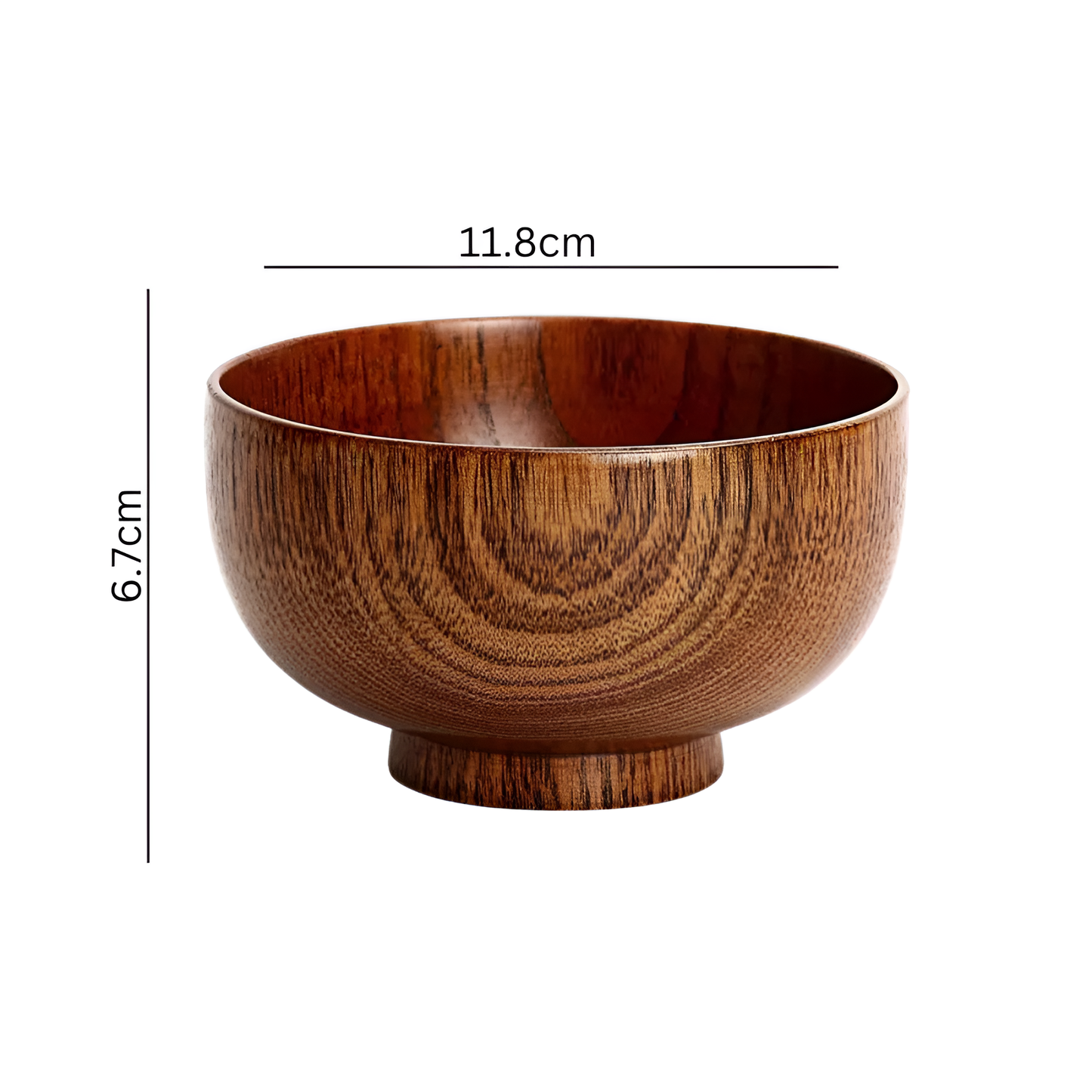 Rustic Handcrafted Jujube Wooden Serving Bowl