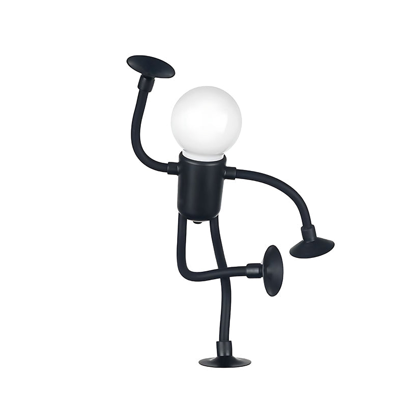 Flexible Bulb Man Night Light with Suction Cup