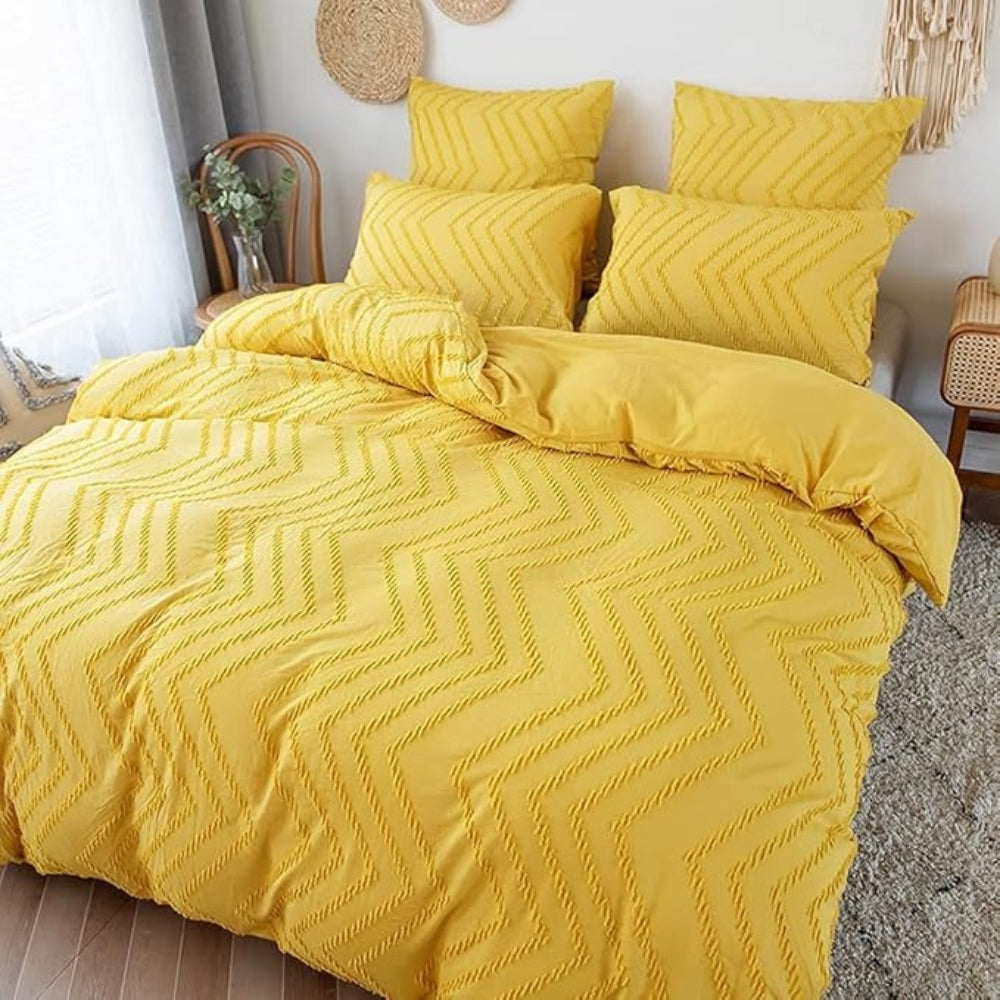 Chevron Microfiber Quilt Cover Set with Pillowcases