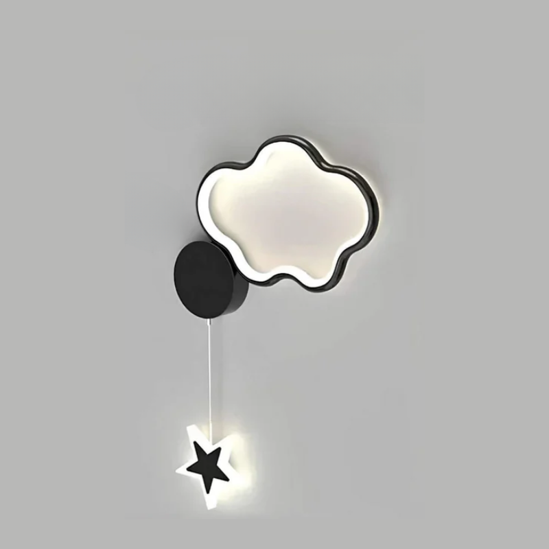 Magical Cloud and Star Wall Lamp with Moon LED Light