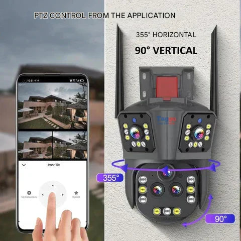 20MP WiFi Security Camera with 20x Zoom and Smart Tracking