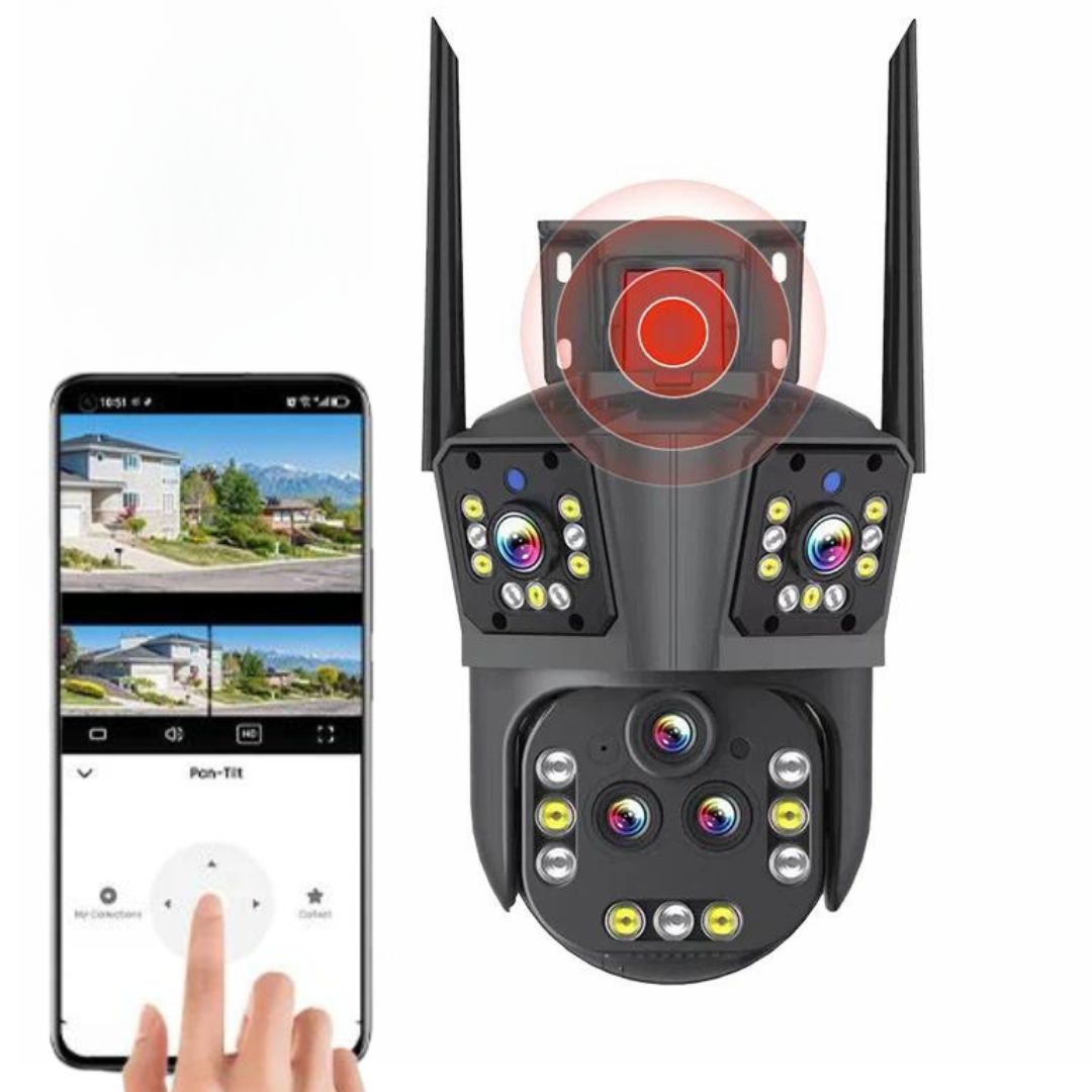20MP WiFi Security Camera with 20x Zoom and Smart Tracking