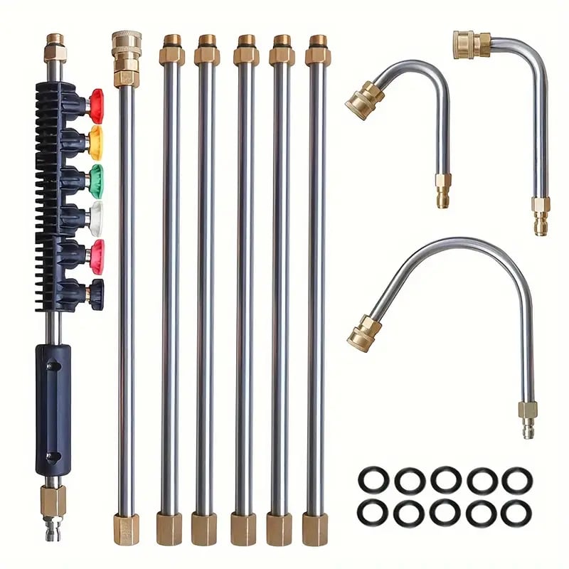 4000 PSI Telescoping Pressure Washer Wand Set for Gutter and Roof Cleaning