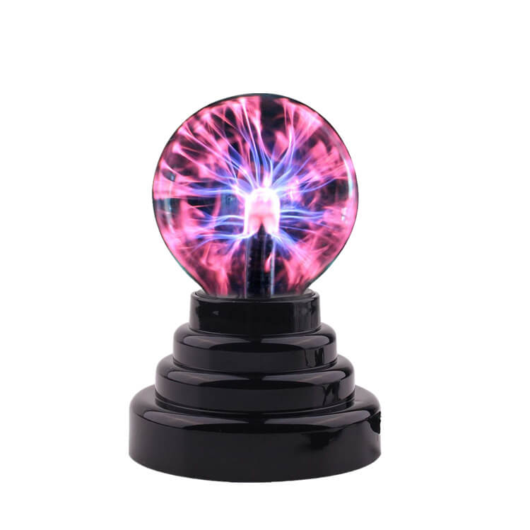Electrostatic Ion Ball LED Table Lamp - Black Ambient Light