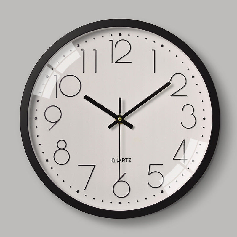 30 cm Silent 3D Wall Clock in Eco-Friendly ABS
