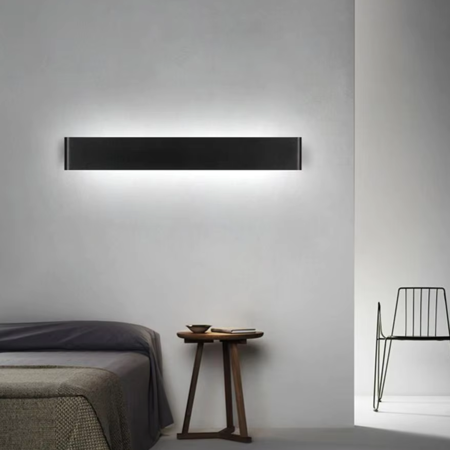 Nordic LED Wall Light in Brushed Aluminum - Modern Indoor Fixture