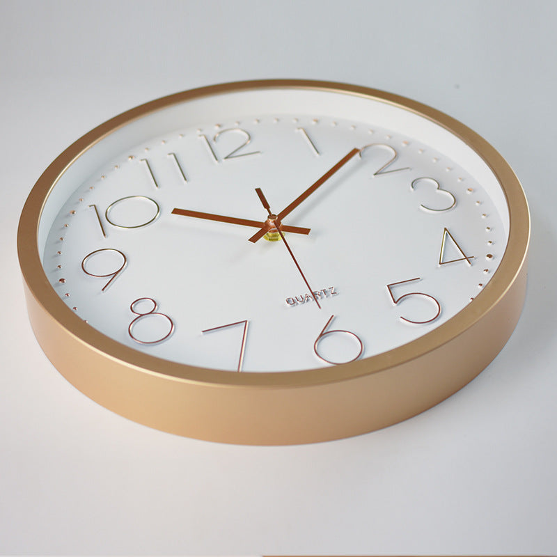 30 cm Silent 3D Wall Clock in Eco-Friendly ABS