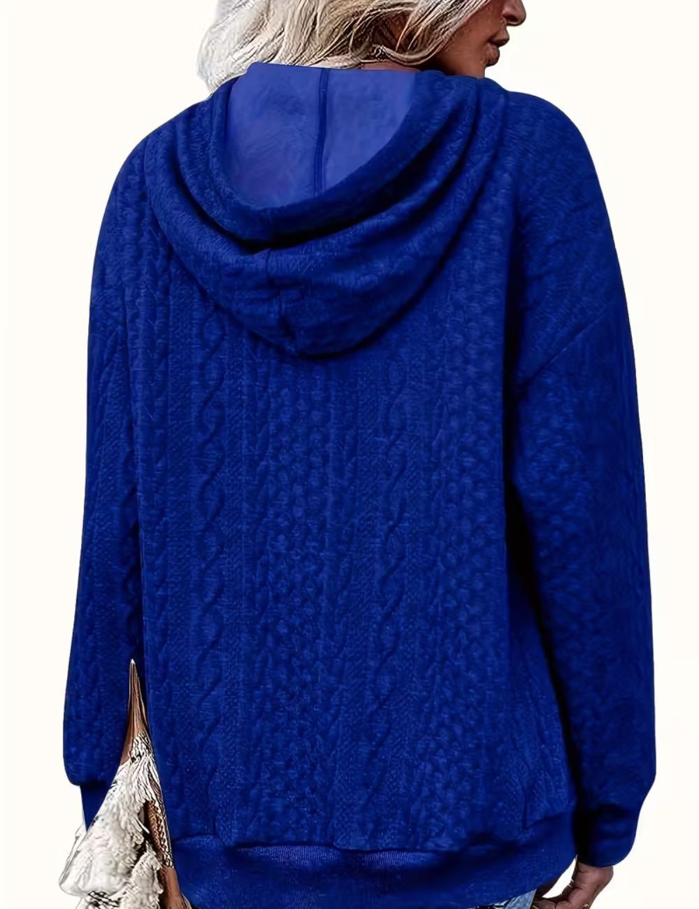 Clara | Ladies' Cable Knit Hoodie