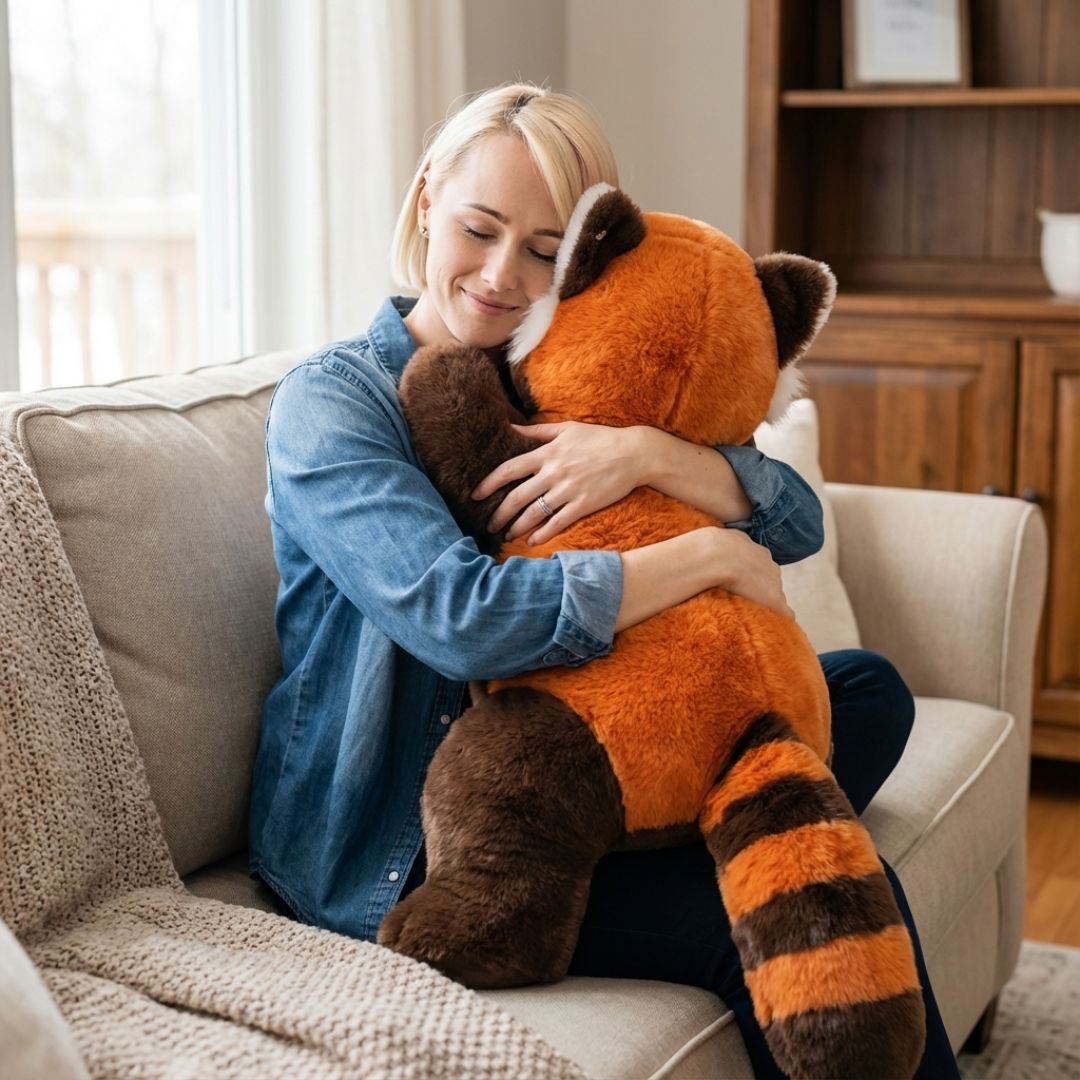 Long Plush Animal Cuddle Toy for Comfort and Relaxation