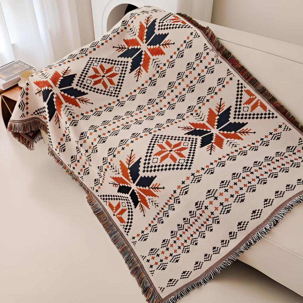 Moroccan Boho Pattern Picnic Mat for Indoor and Outdoor Use
