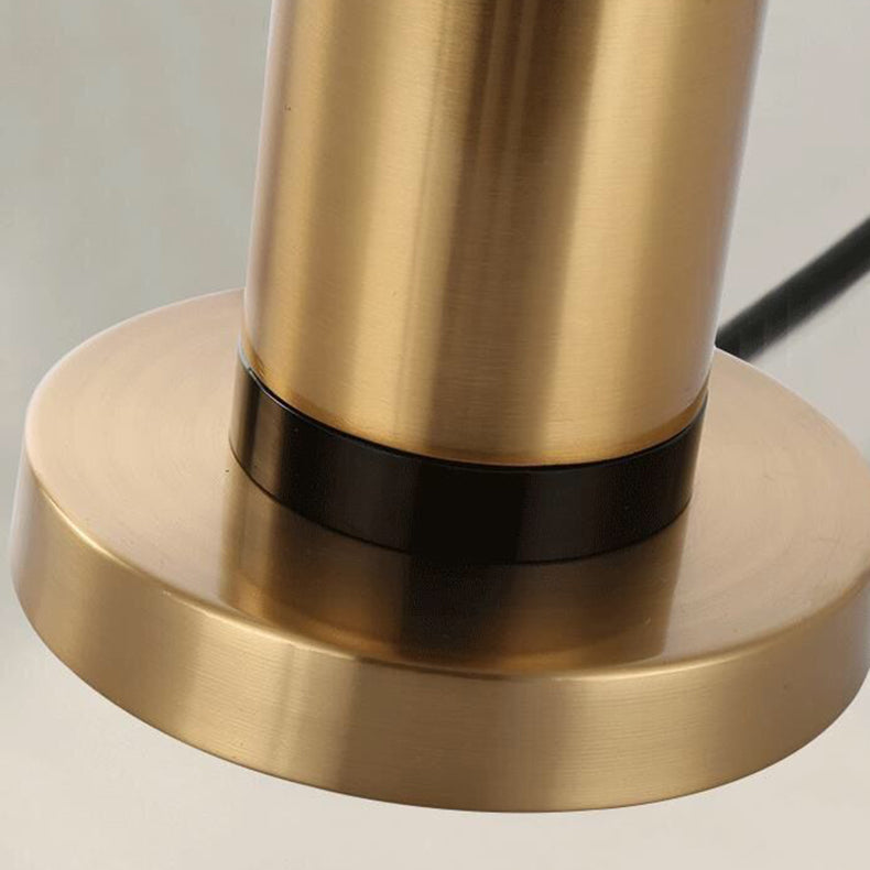 Modern Transitional Iron Table Lamp with Textile Shade
