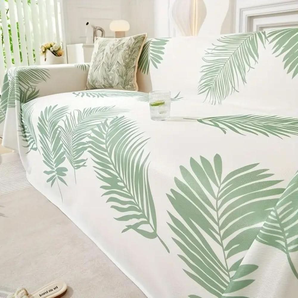 Cooling Leaf Design Sofa Cover