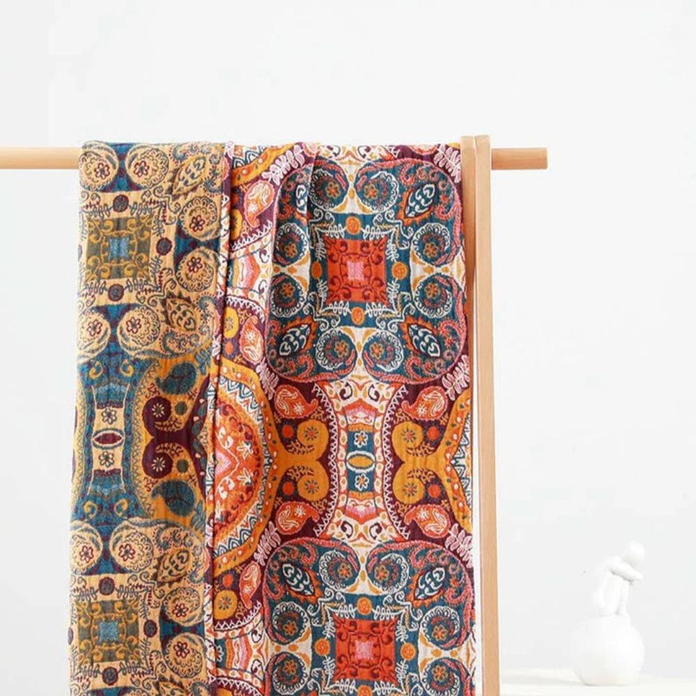 Boho Vintage Cotton Towel - Quick-Drying, Soft & Absorbent